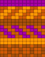 kleines Norwegermuster in warmen Tönen