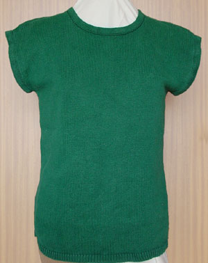 Ärmelloser Pulli glatt rechts