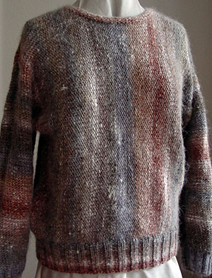 Kochoran quergestrickt in Beige