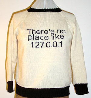 Pullover mit eingestricktem Spruch