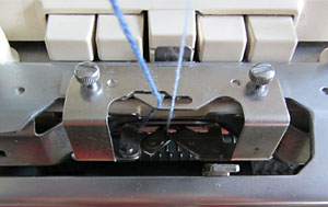 Einfädeln für Plattiermuster