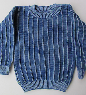 Kinderpulli in Plattiertechnik