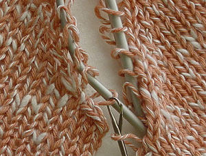 Schlingen hochhäkeln