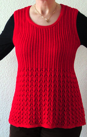 Top aus Baumwoll-Viskose-Gemisch